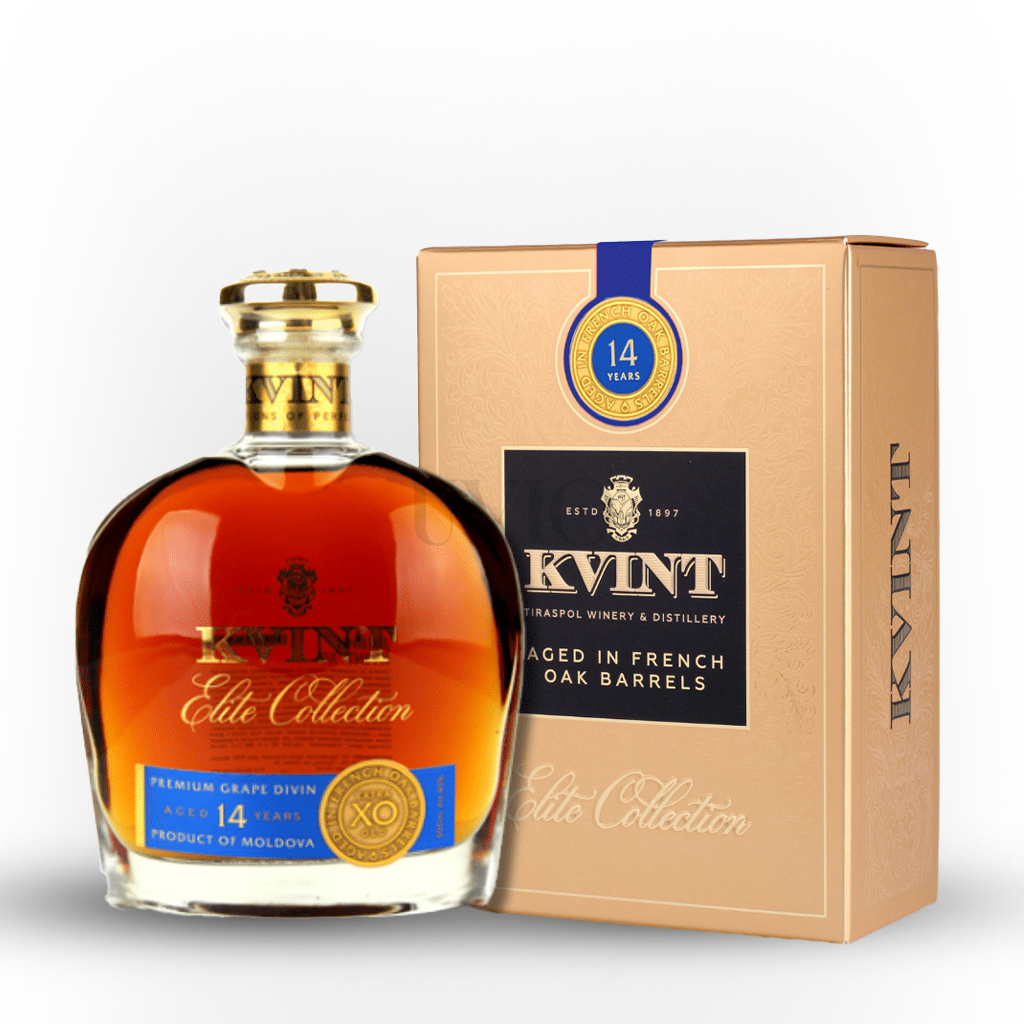 Kvint XO 14 Ani – Coniac Moldovenesc 40% în cutie premium 0,5L