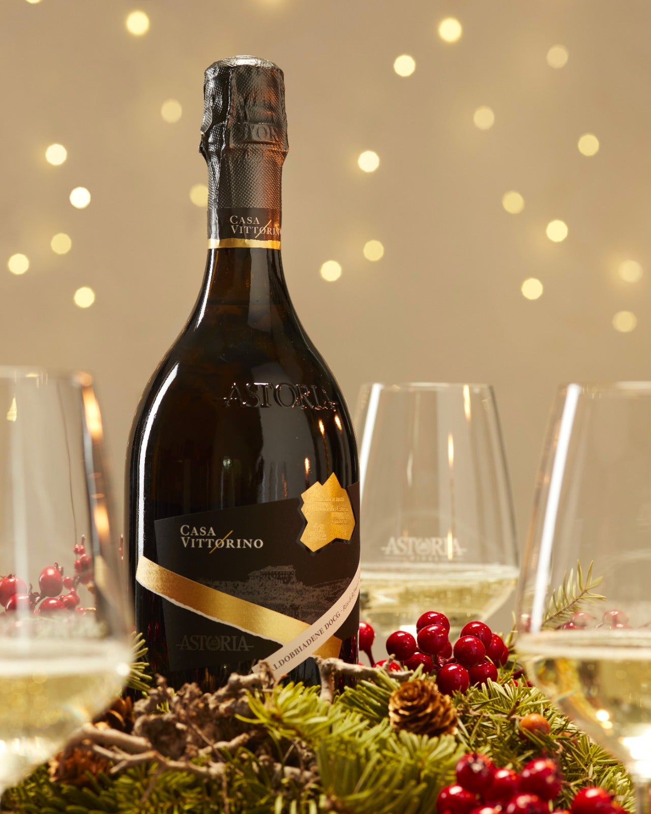 Astoria Valdobbiadene Prosecco DOCG Brut Millesimato Casa Vittorino detail view