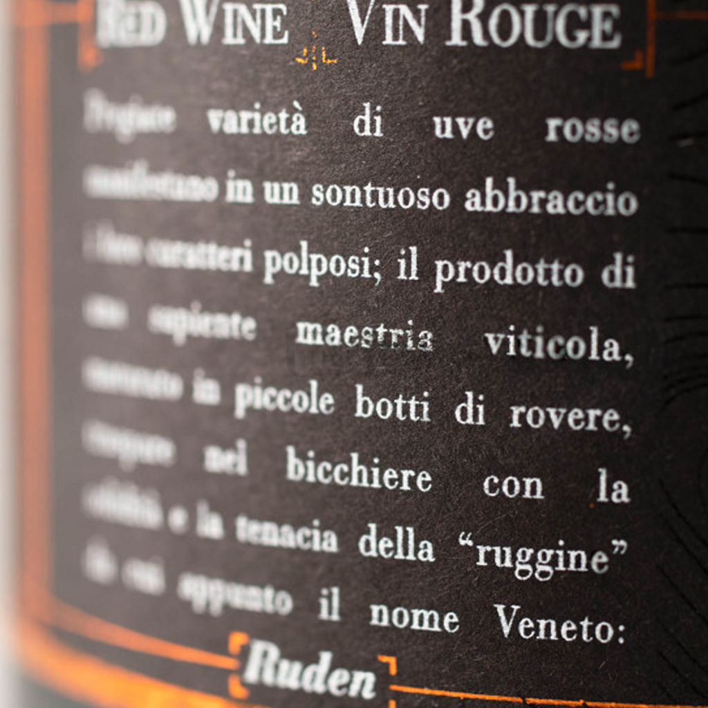 Astoria El Ruden Rosso Veneto IGT close-up view